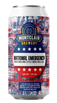 Photo of Montclair Brewery's National Emergency IPA can