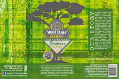 Photo of Montclair Brewery's Baobiere Golden Ale label