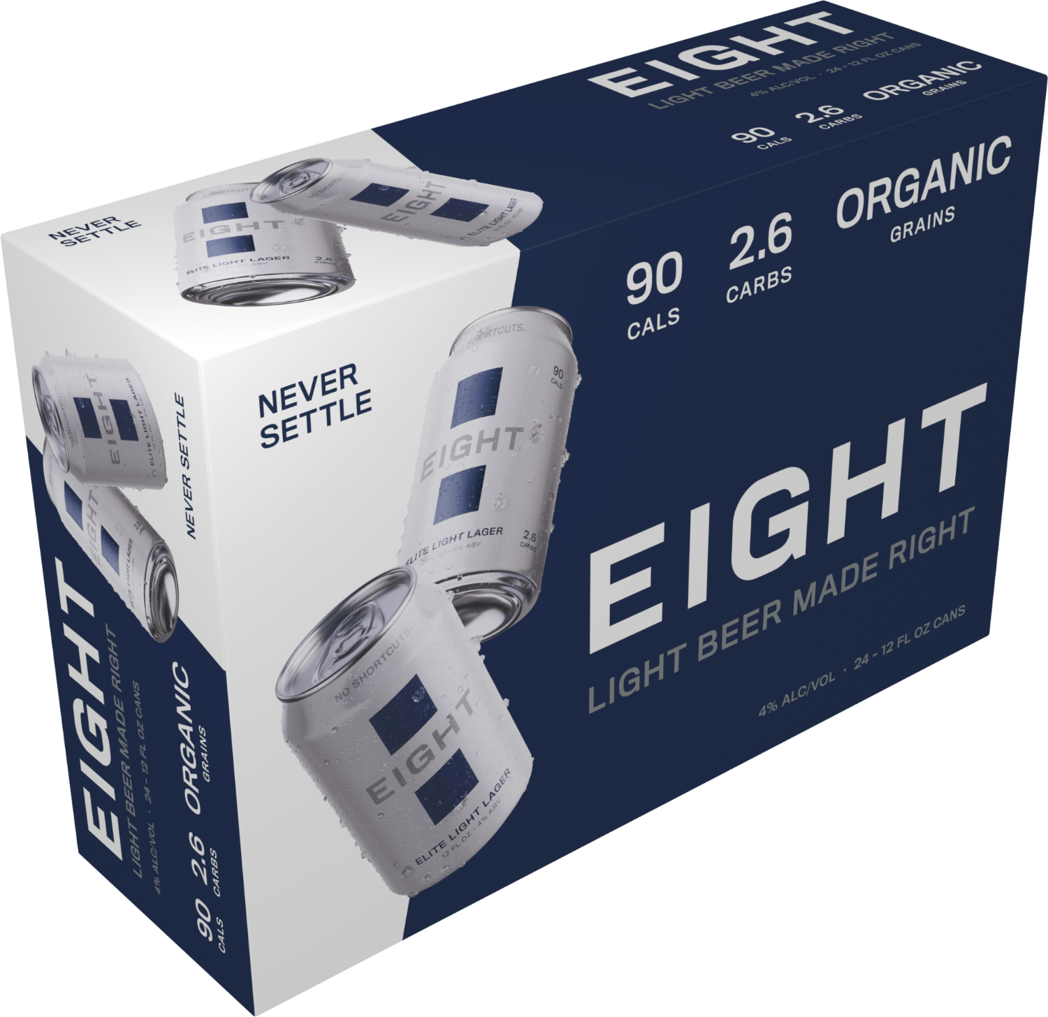 EIGHT Elite Light Lager | EIGHT Elite Light Lager - 24 Pack