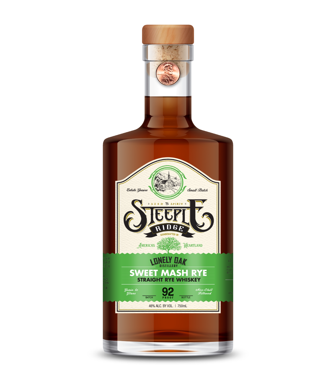 Picture of Steeple Ridge Sweet Mash Rye Straight Rye Whiskey