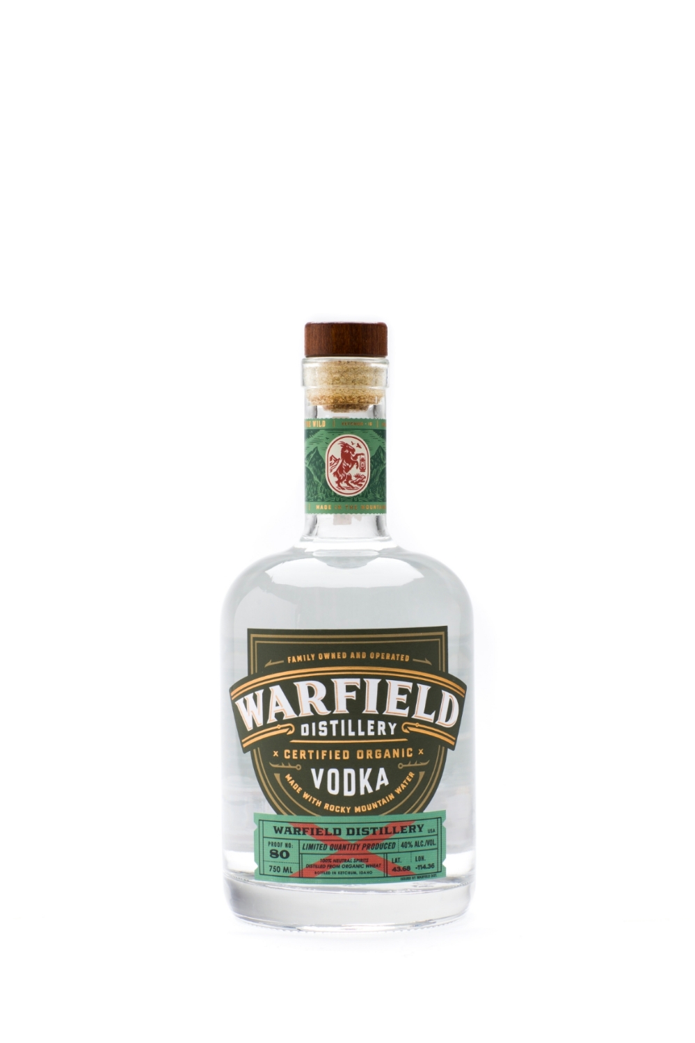 Picture of Warfield Organic Vodka